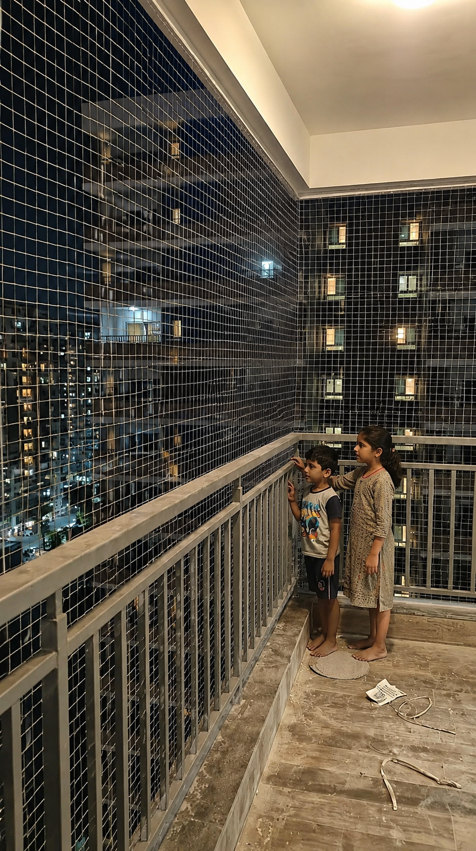 Children Protection Nets installation by KGR Enterprises for residential and commercial safety solutions