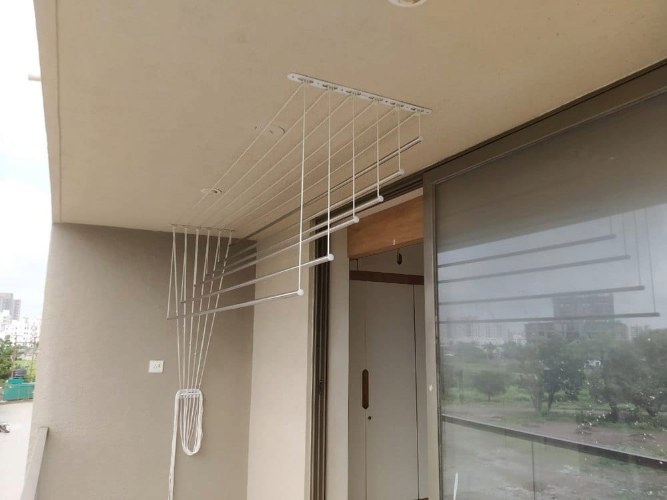 Ceiling Cloth Drying Hangers installation view 2