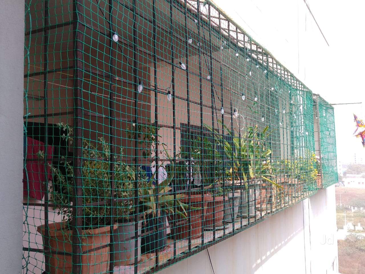 Grill Balcony Safety Nets installation view 2